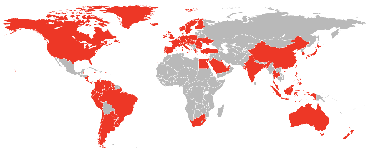 Countries We Ship To